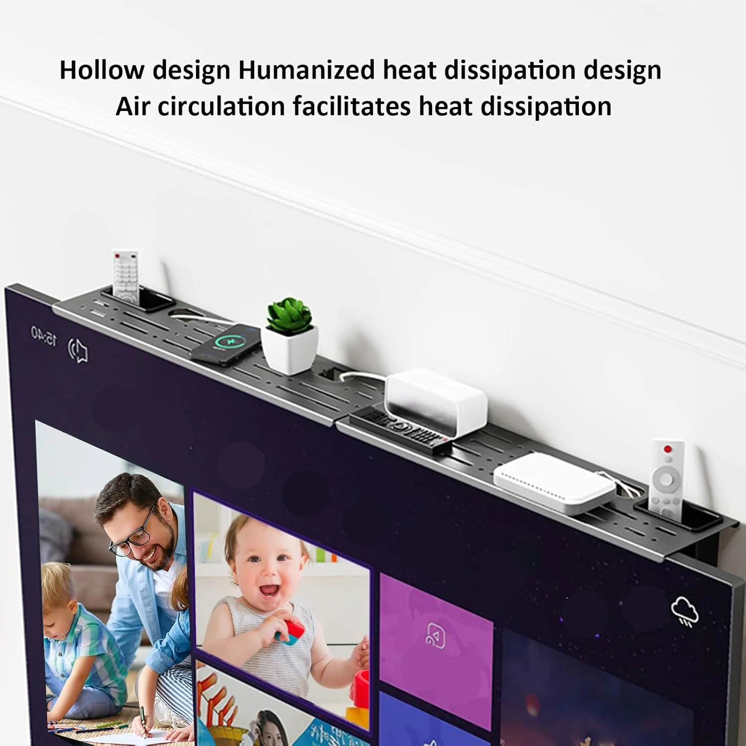 Universal Desktop & TV Screen Top Organizer Shelf - Image 2