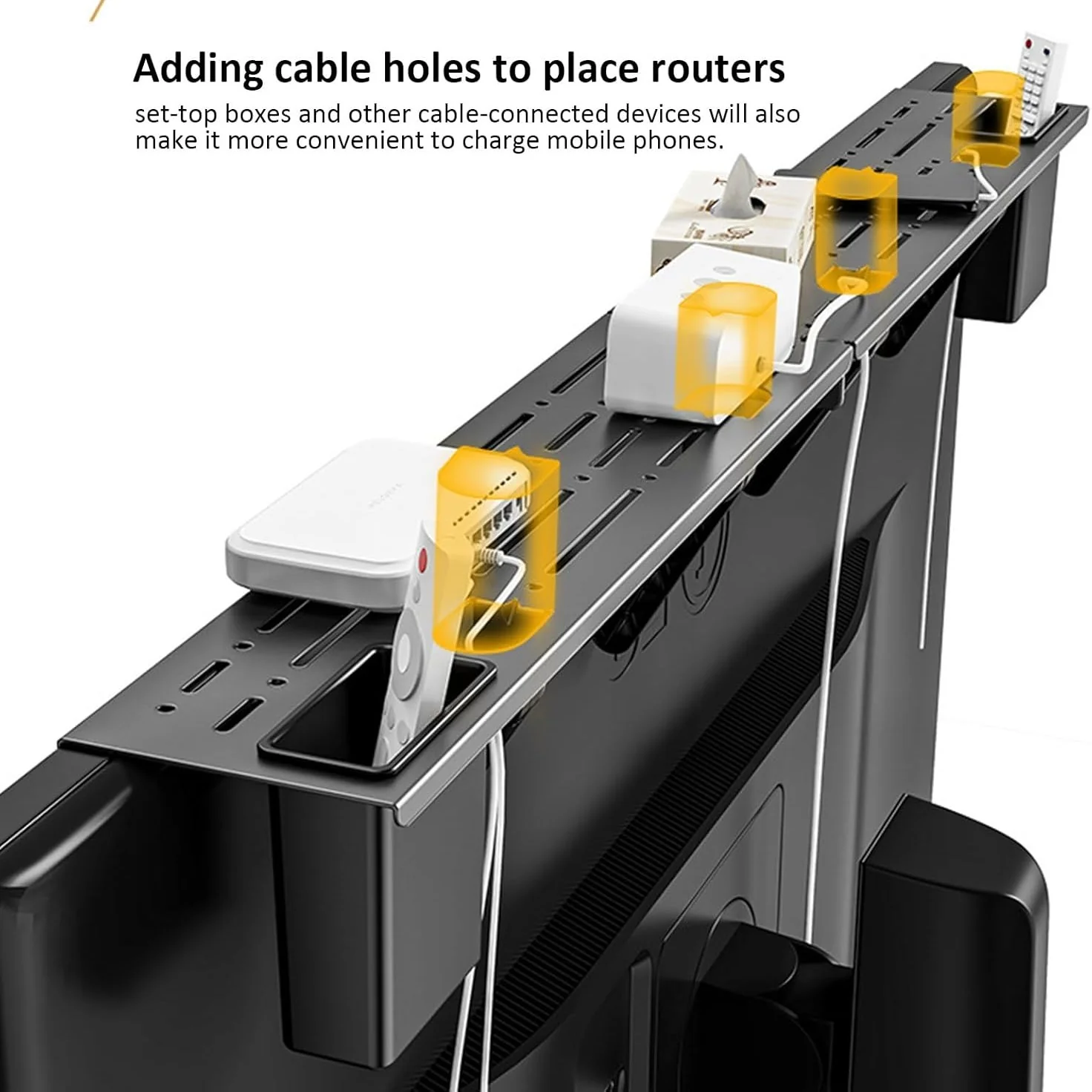 Universal Desktop & TV Screen Top Organizer Shelf - Image 7