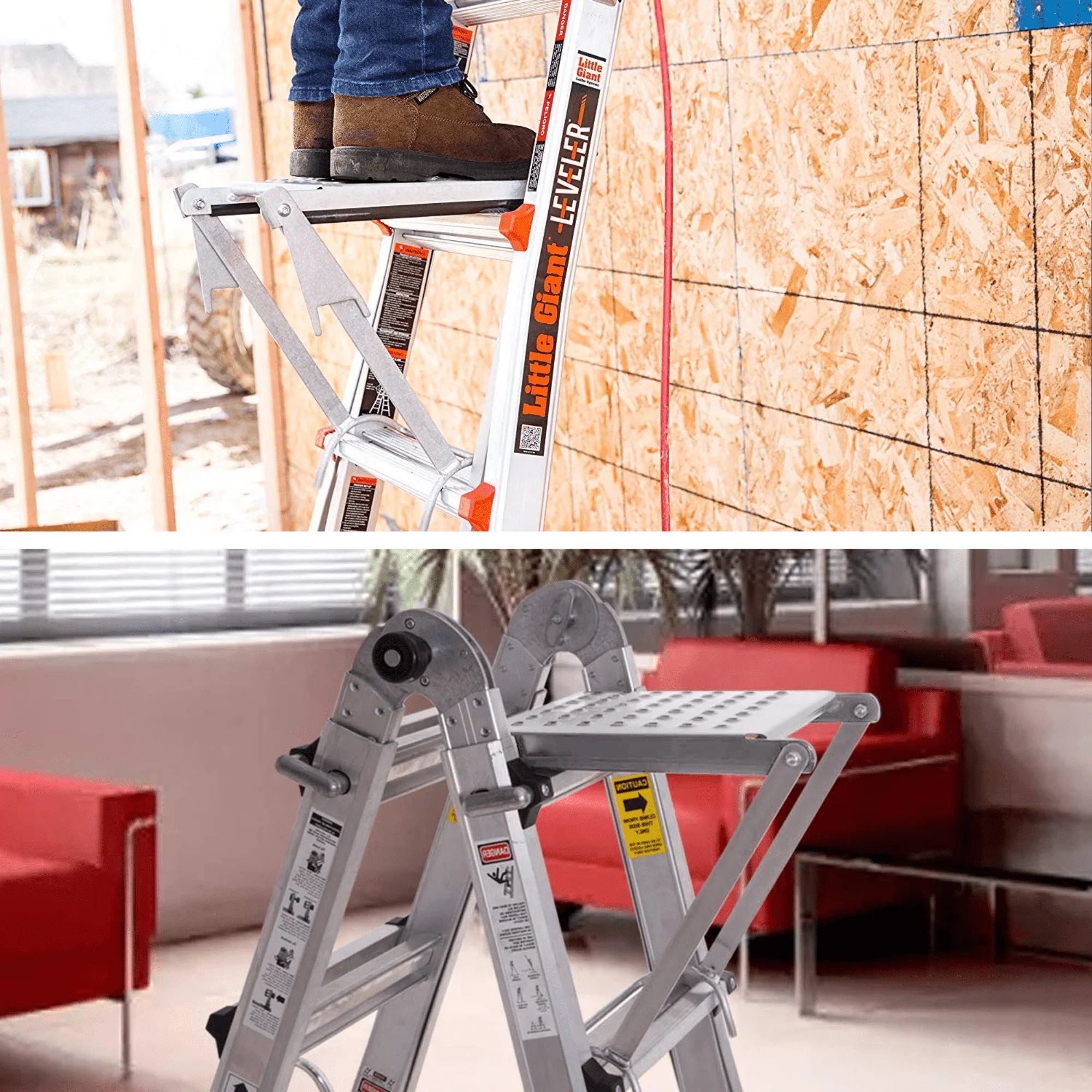 Universal Fit Aluminum Ladder Extension Platform - Image 3