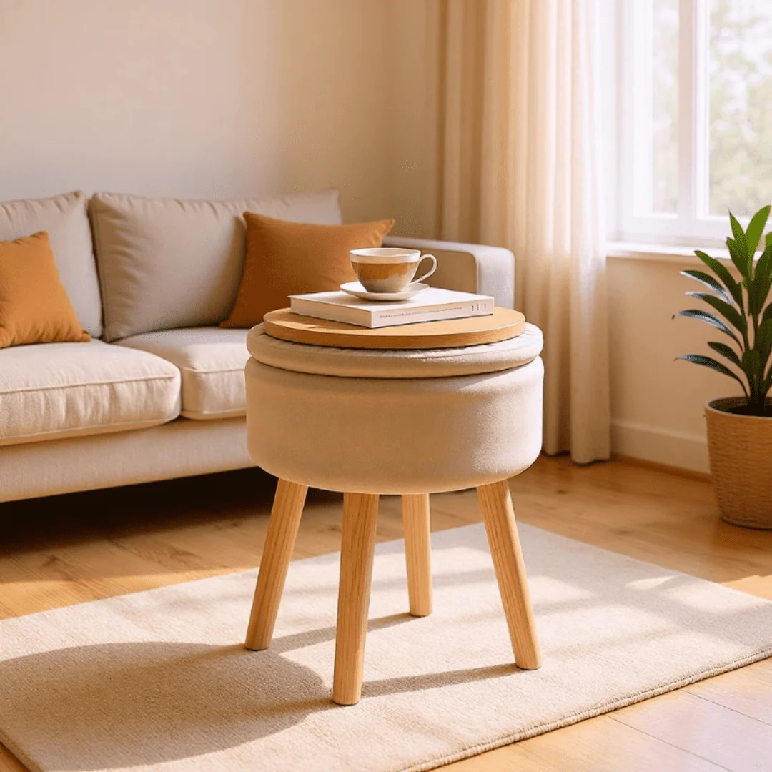 Urban Living Space-Saving Multi-Purpose Modern Stool - Image 2
