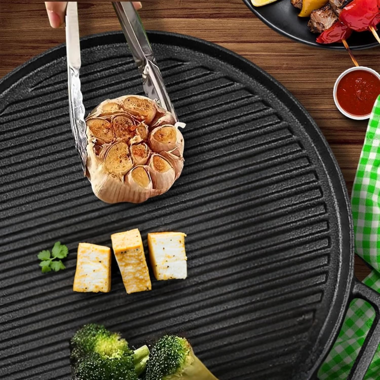 Versatile Grill Cast Iron Non-Stick Grill Pan - Image 2