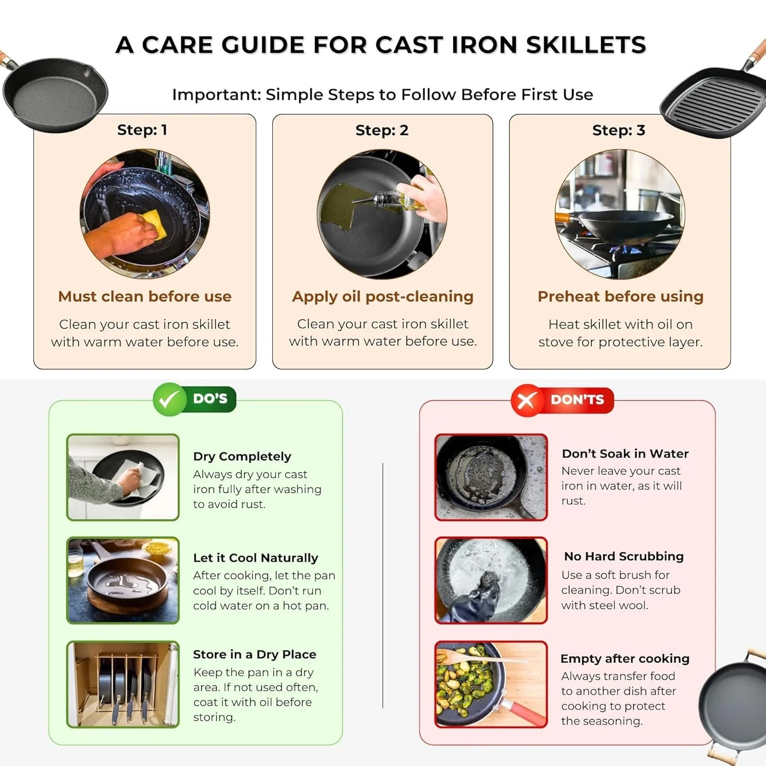 Versatile Grill Cast Iron Non-Stick Grill Pan - Image 5