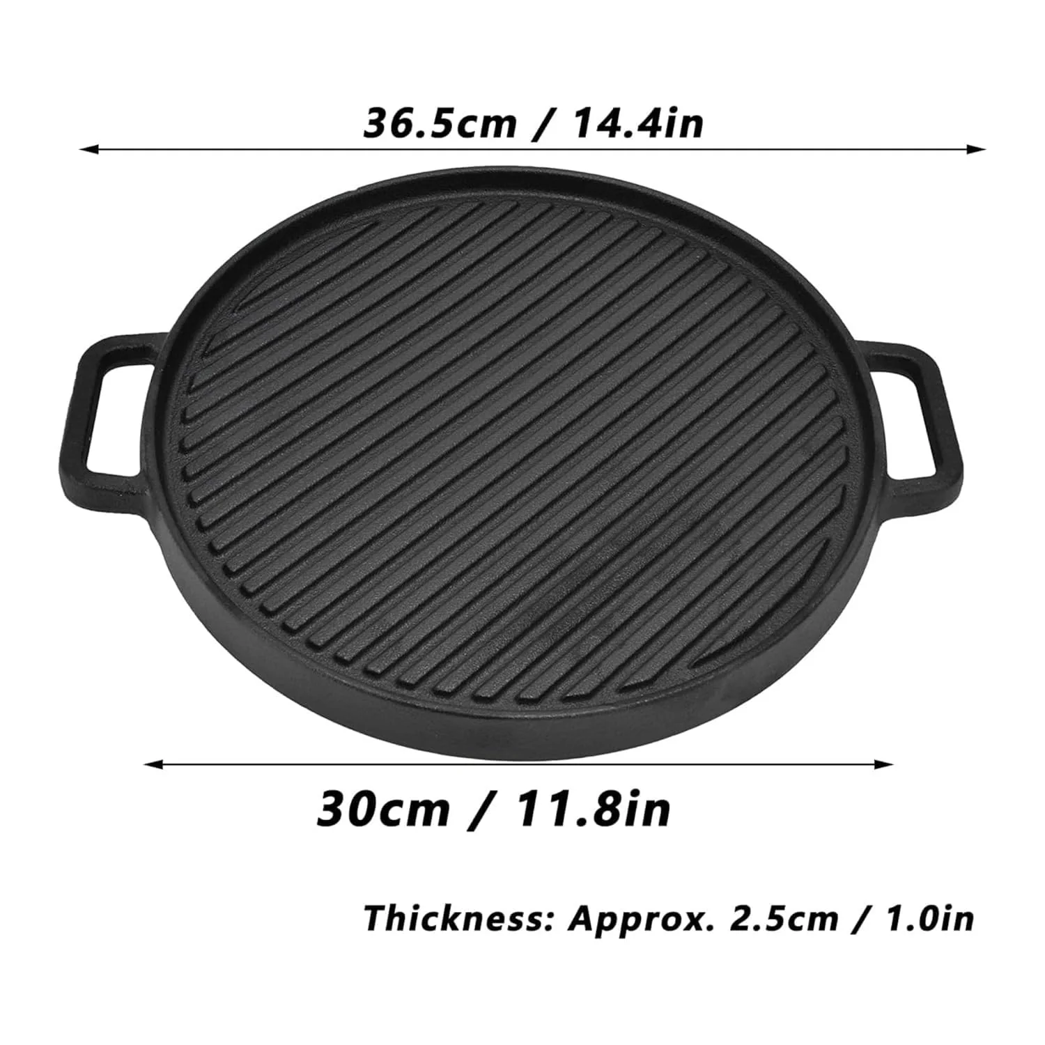 Versatile Grill Cast Iron Non-Stick Grill Pan - Image 7