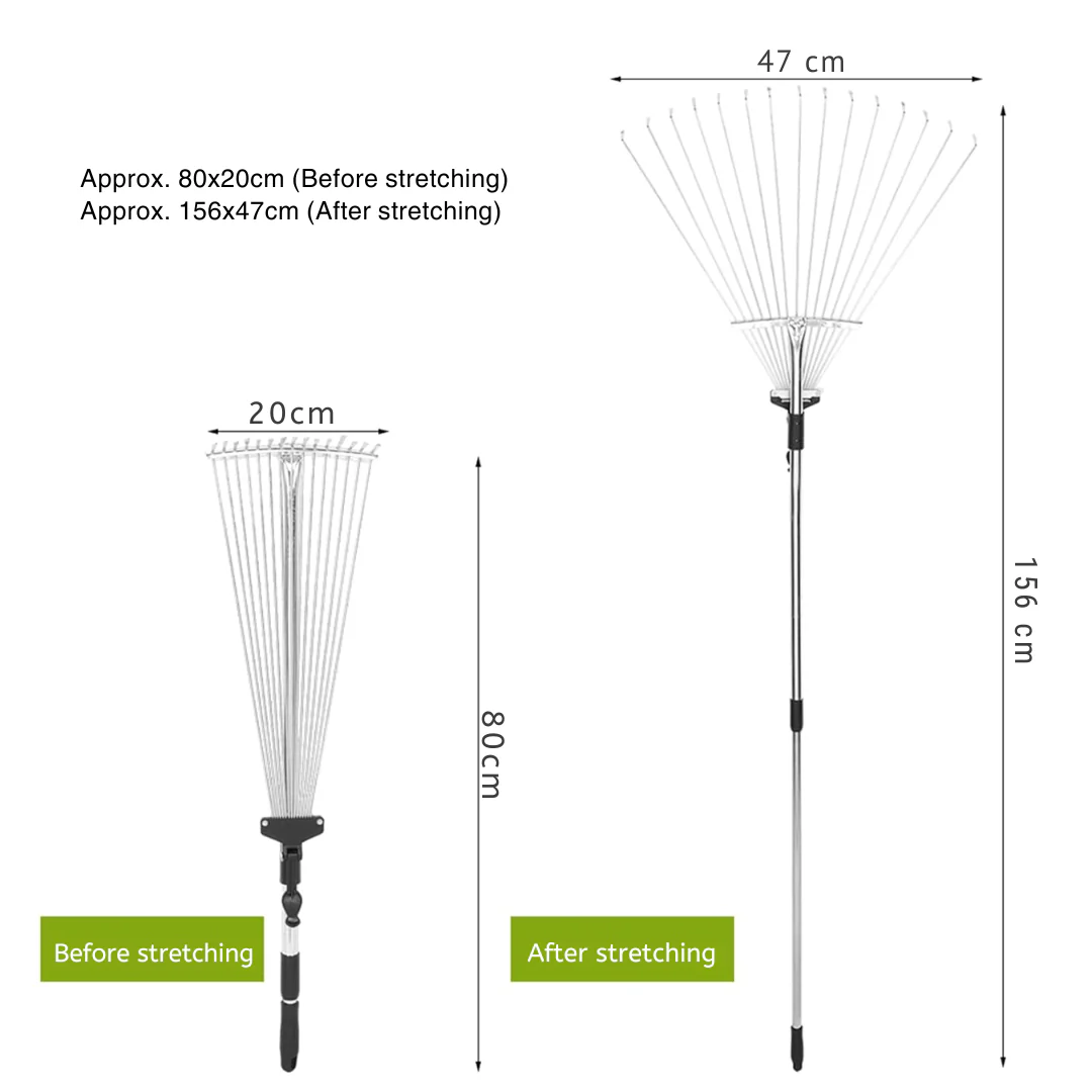 Versatile Telescopic Garden Rake - Image 7