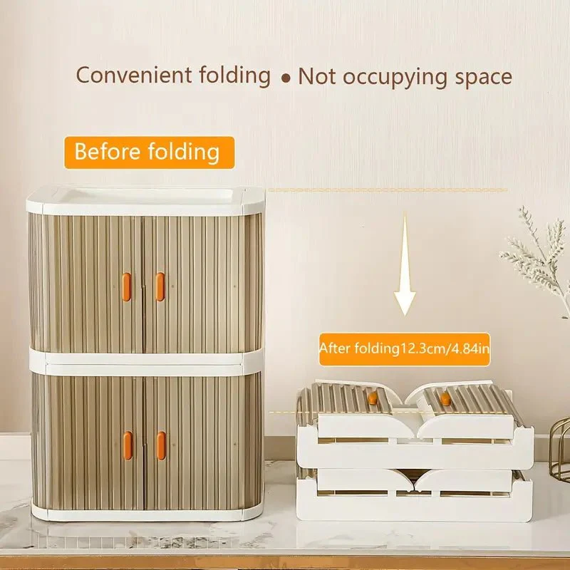 Versatile Transparent Folding Storage Shelf - Image 6