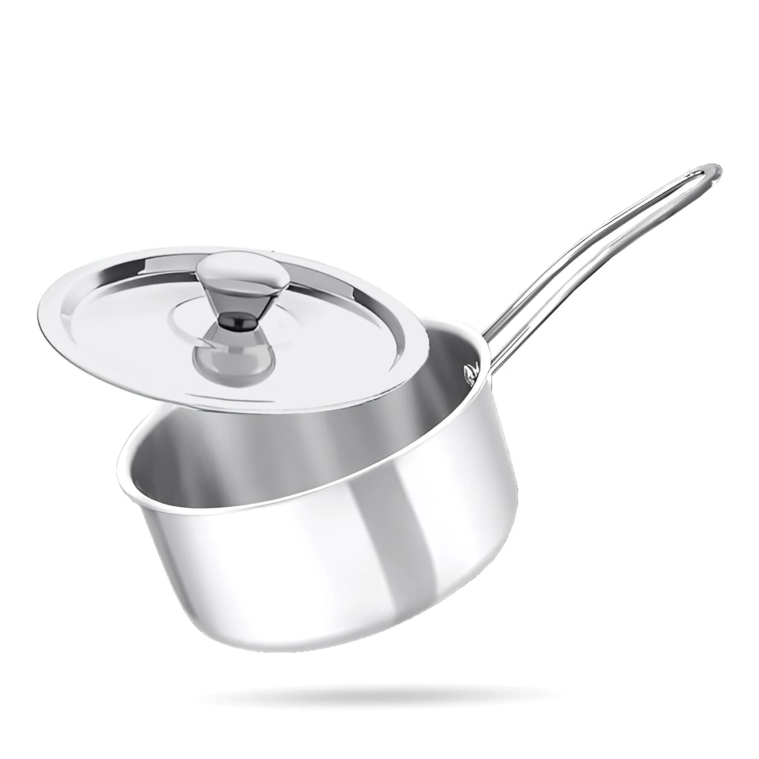 Versatile Tri-Ply Stainless Steel Saucepan with Lid(16cm) - Image 5