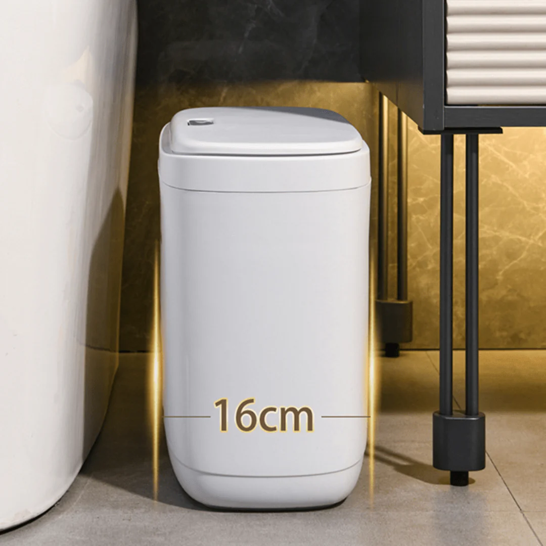 Compact Dual-Purpose Press-Lid Trash Bin(12L) - Image 4
