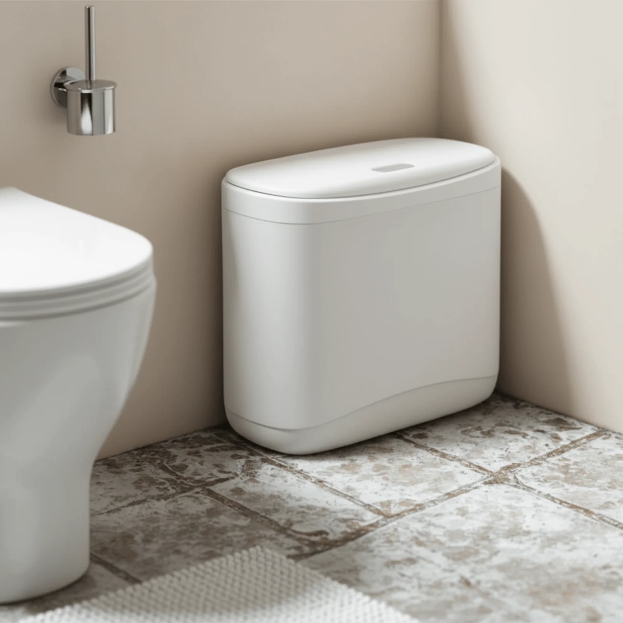 Compact Dual-Purpose Press-Lid Trash Bin(12L) - Image 5