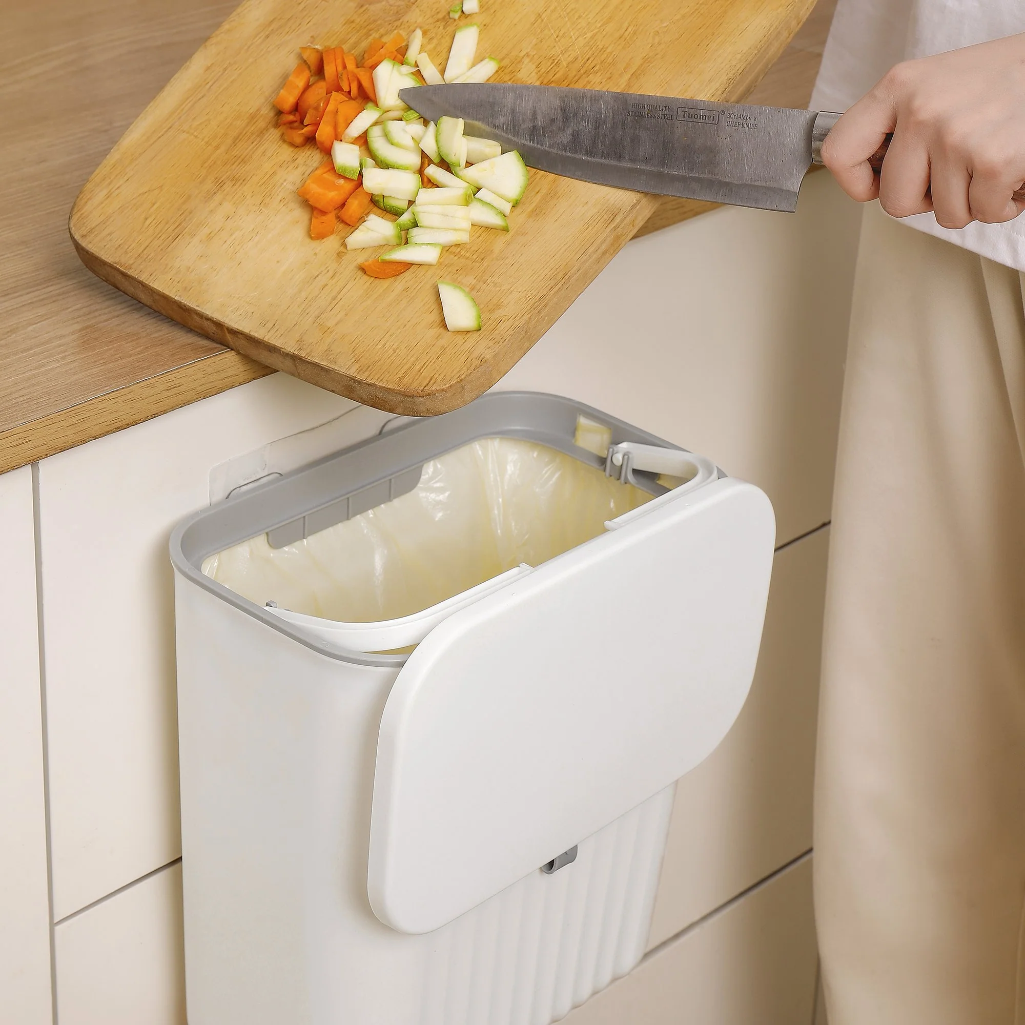 Wall-Mounted Hanging Slide Cover Bin - Image 4