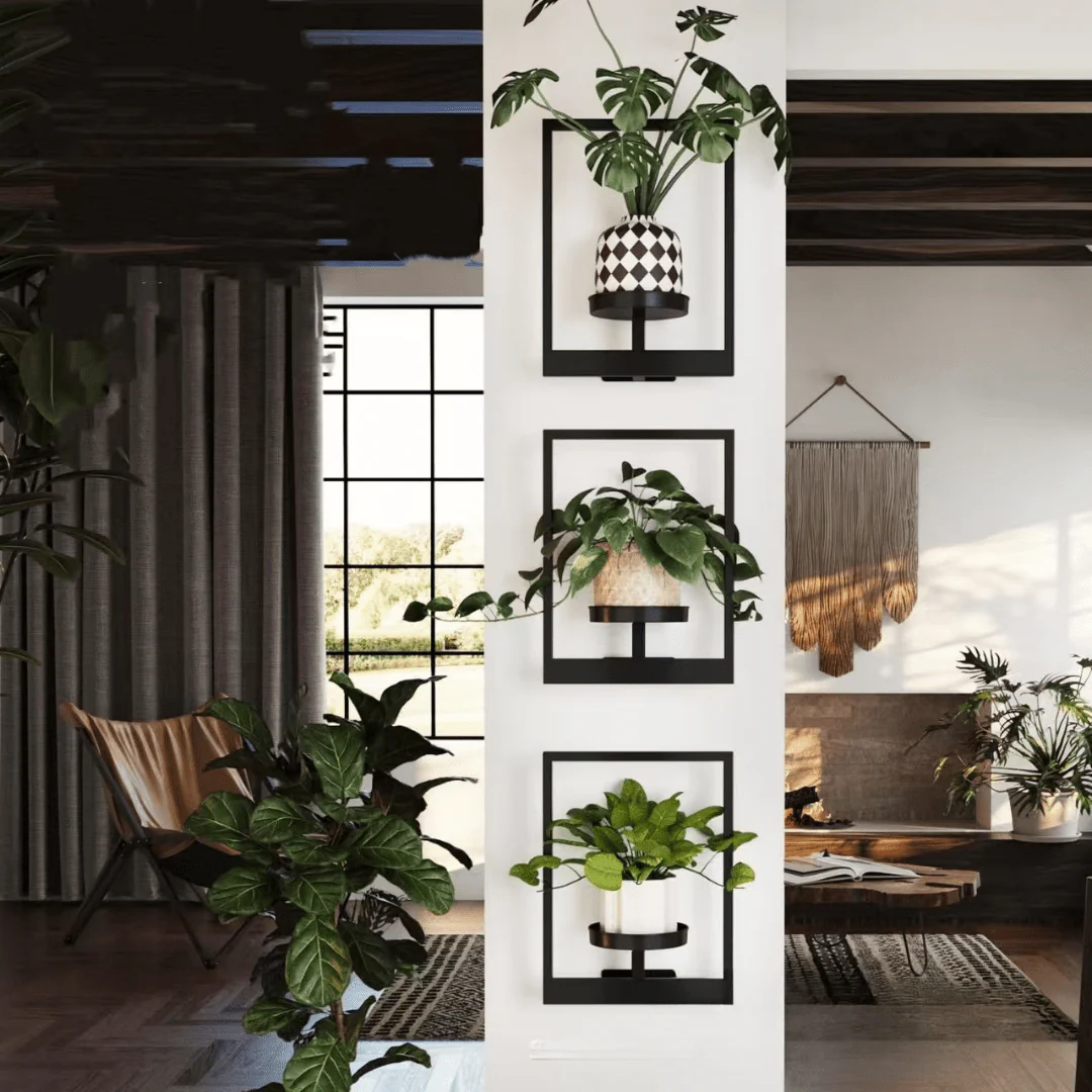 Wall-Mounted Metal Picture Frame Plant Holder - Image 5