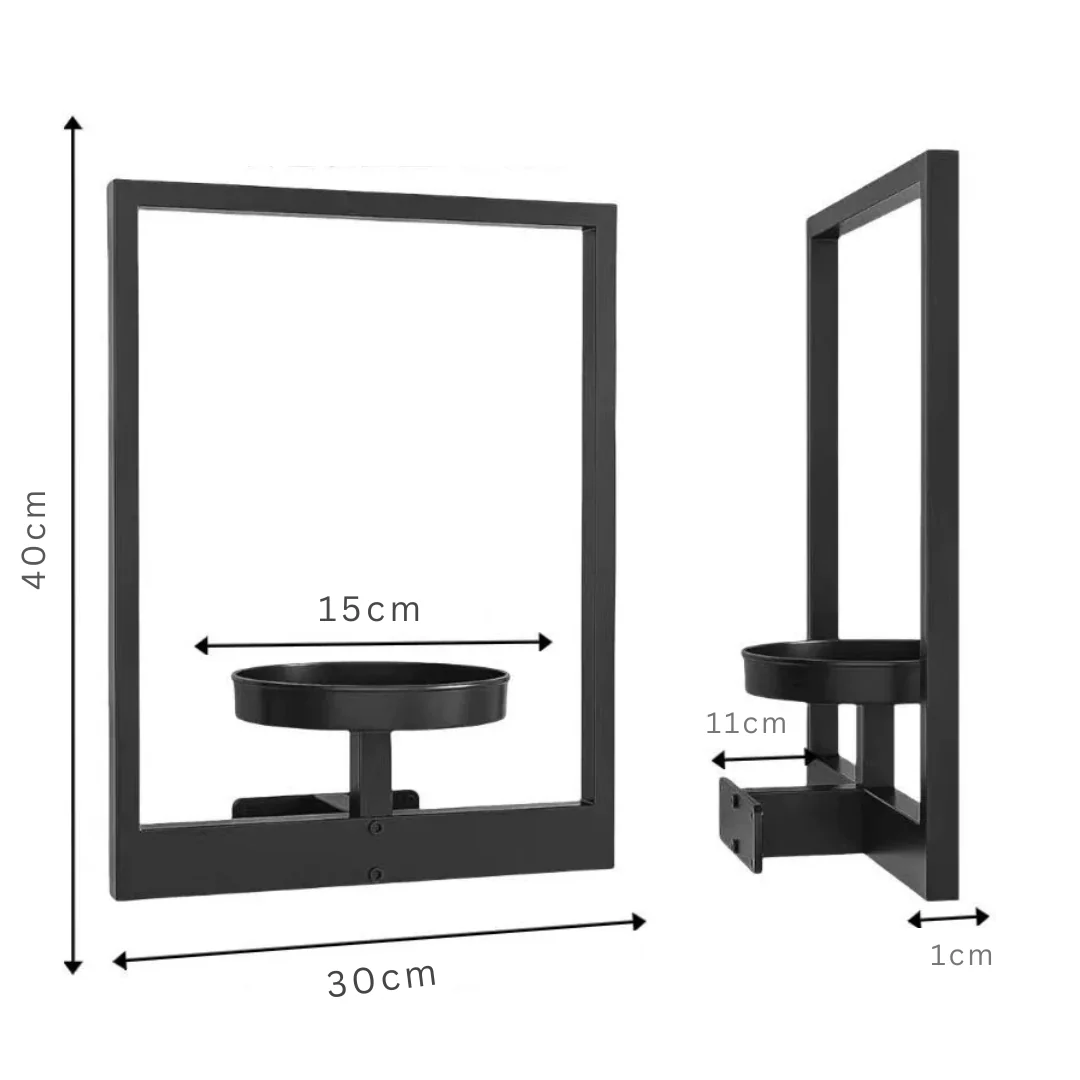 Wall-Mounted Metal Picture Frame Plant Holder - Image 6