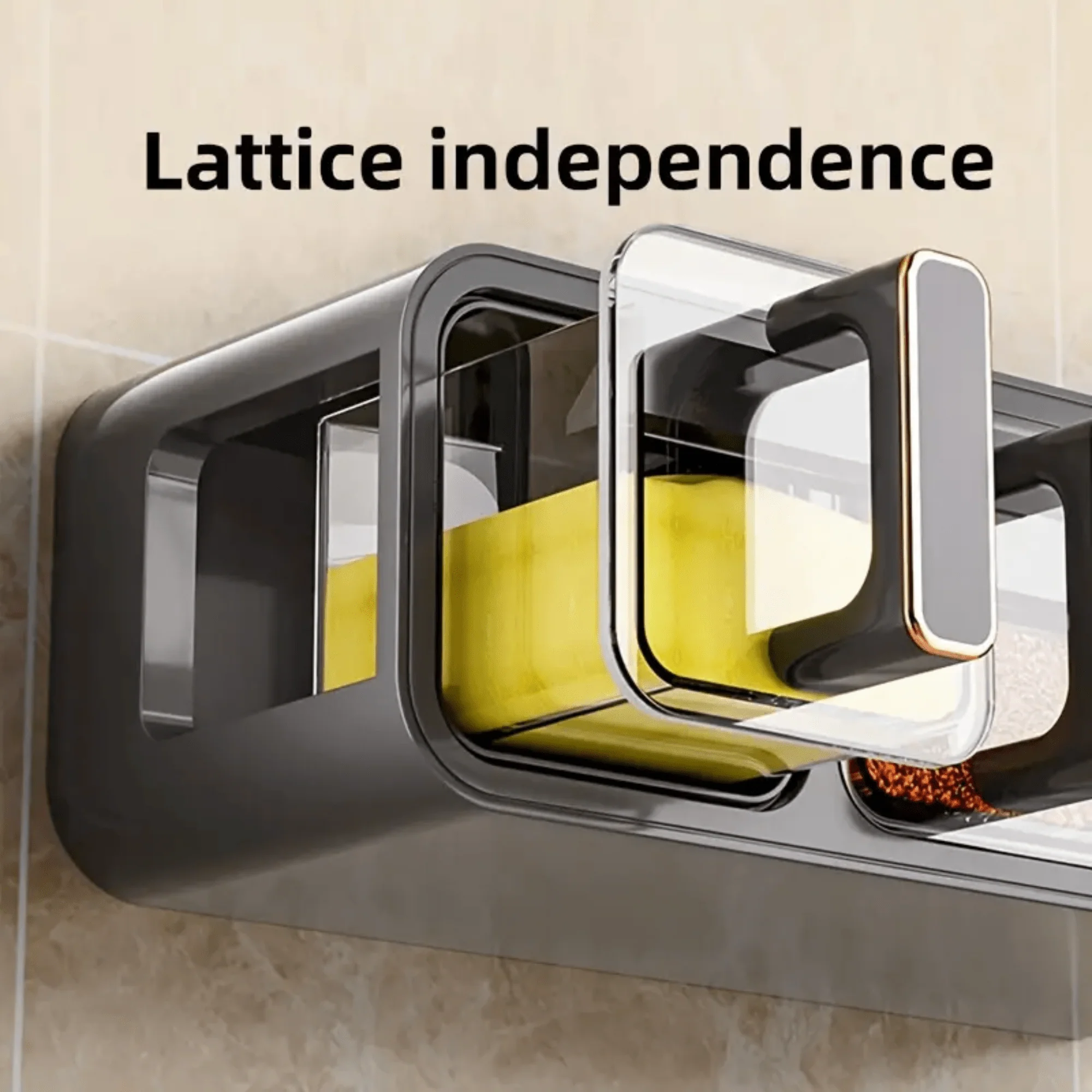 Wall-Mounted Punch-Free Seasoning Box Set - Image 4