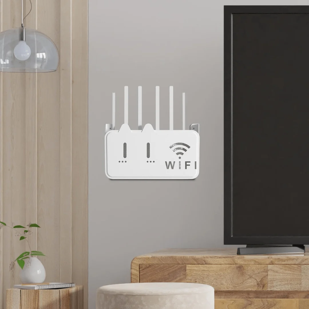Wall-Mounted Punch-Free Wi-Fi Router Storage Box - Image 3