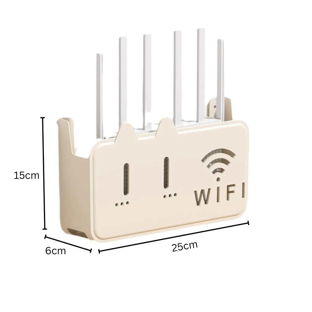 Wall-Mounted Punch-Free Wi-Fi Router Storage Box - Image 6