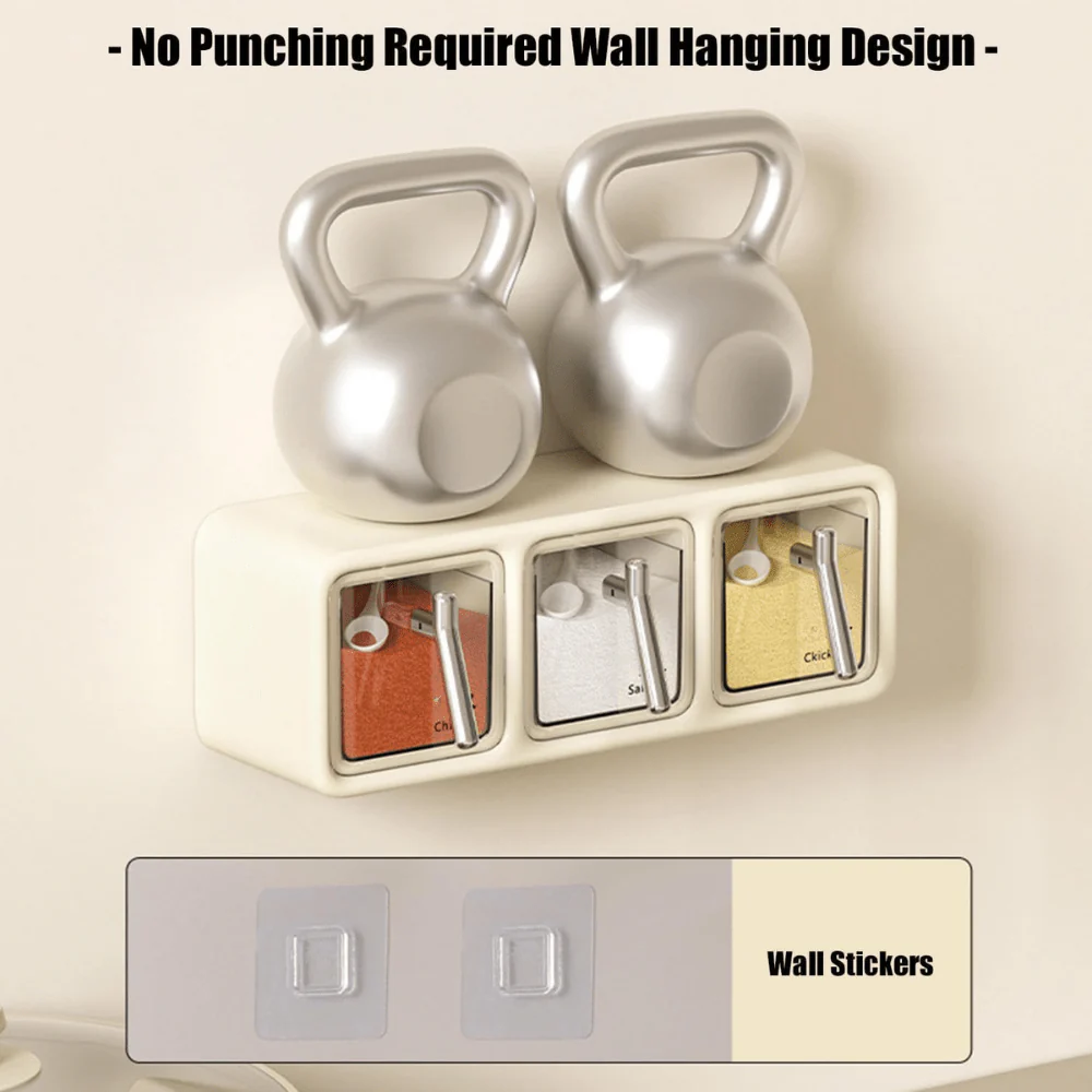Wall-Mounted Seasoning Box Set - Image 6