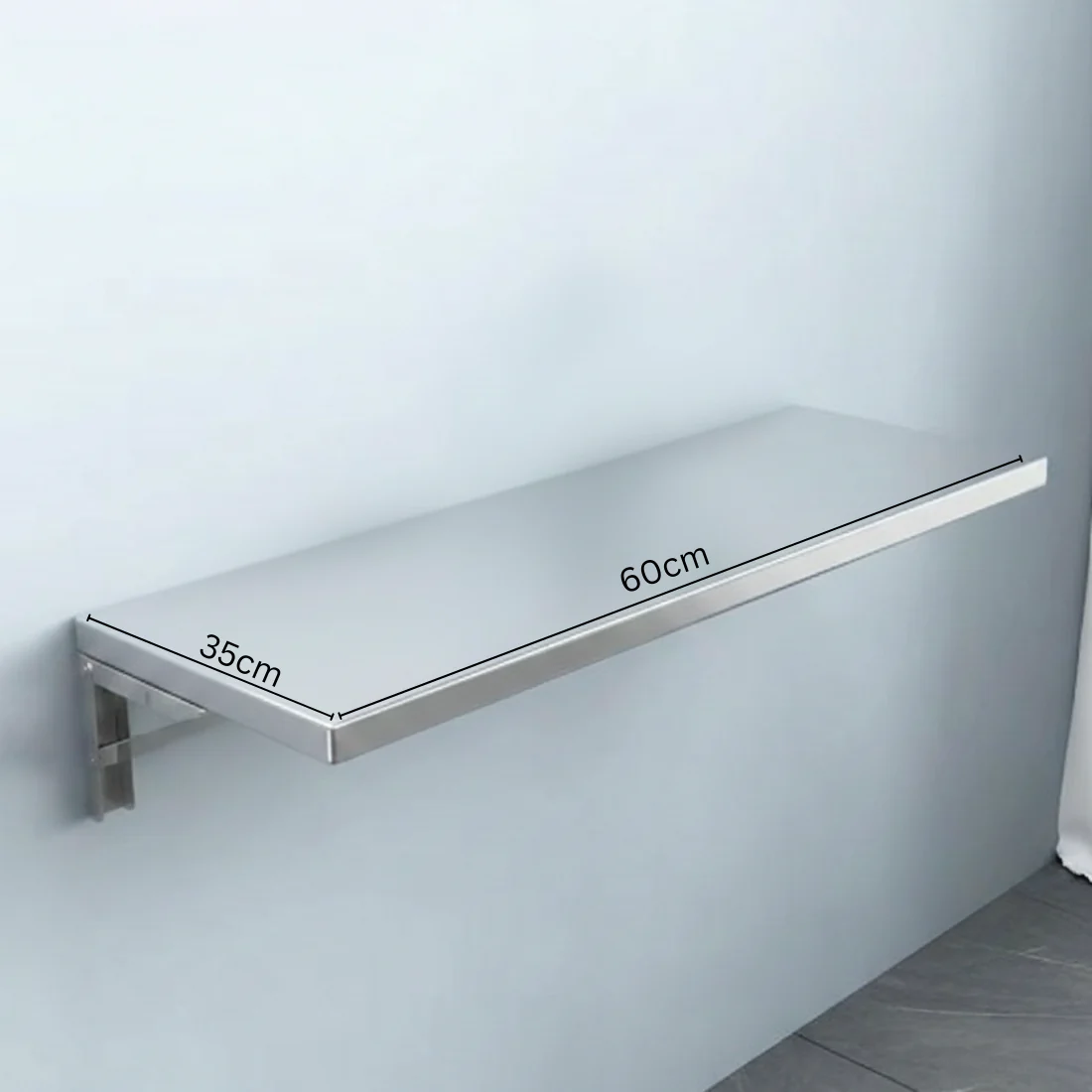Wall-Mounted Stainless Steel Foldable Rack - Image 6