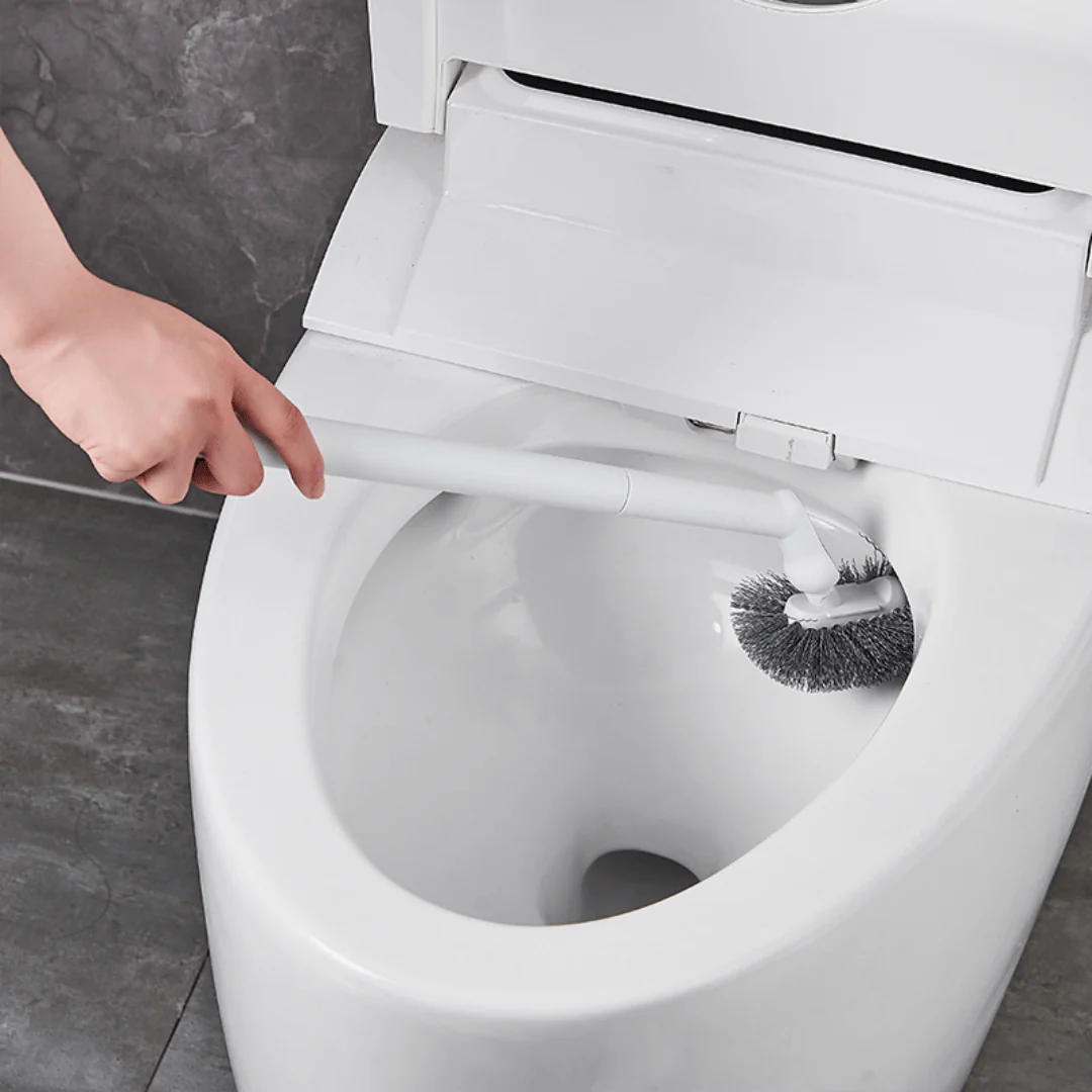 Wall Mounted Toilet Brush Set with Flexible Bristles and Holder - Image 3