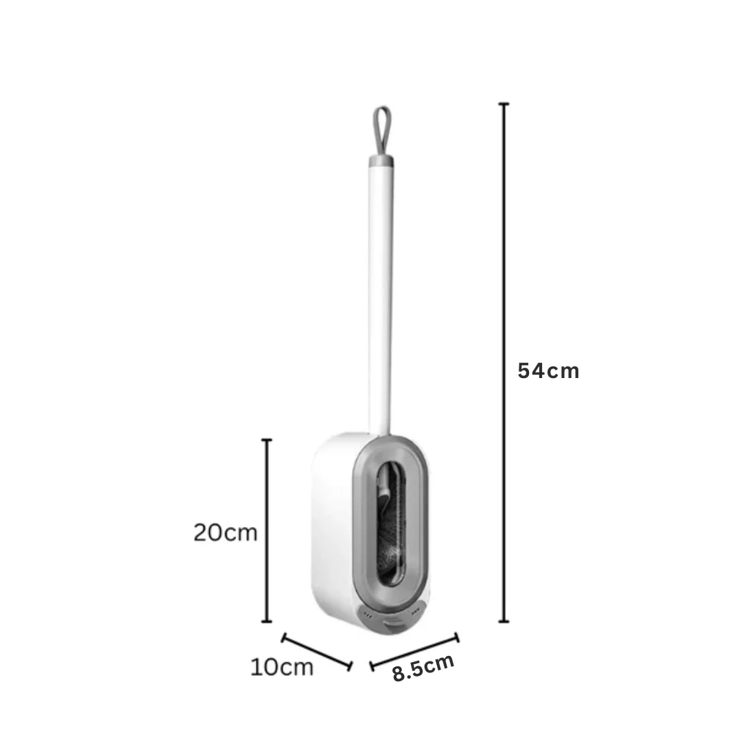Wall Mounted Toilet Brush Set with Flexible Bristles and Holder - Image 6