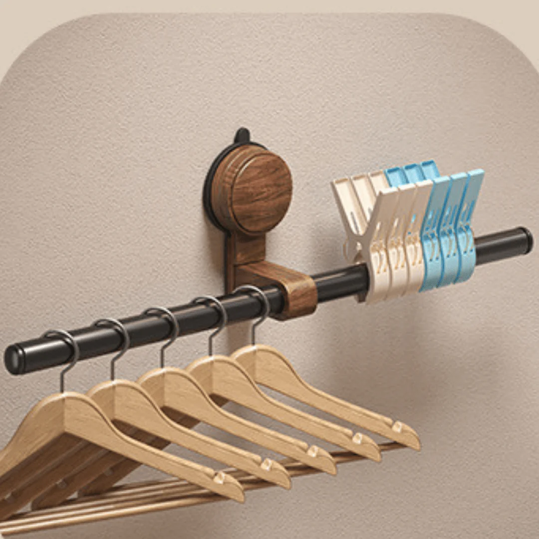 Multi-Purpose Plastic Vacuum Suction Storage Hang Bar (60cm) - Image 6
