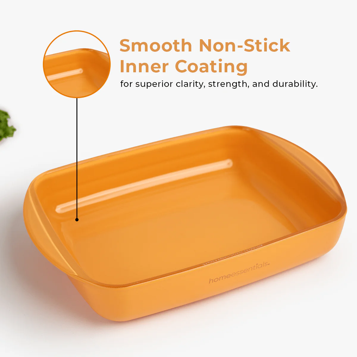 Yellow Rectangular Non-Stick Baking Dish(1600ml) - Image 2