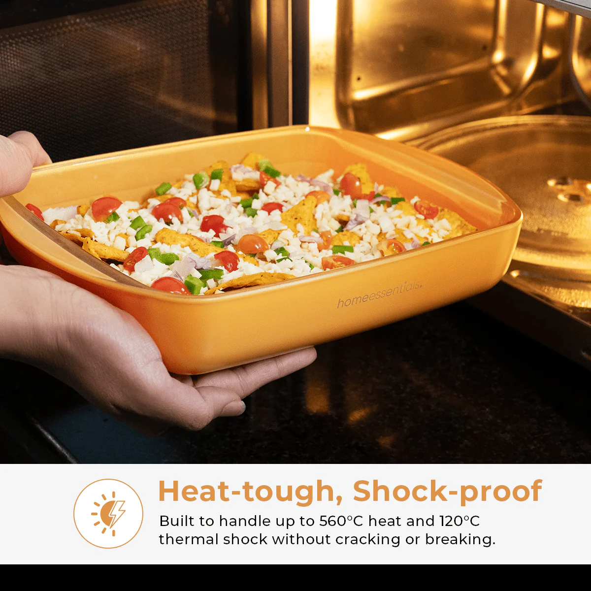 Yellow Rectangular Non-Stick Baking Dish(1600ml) - Image 4