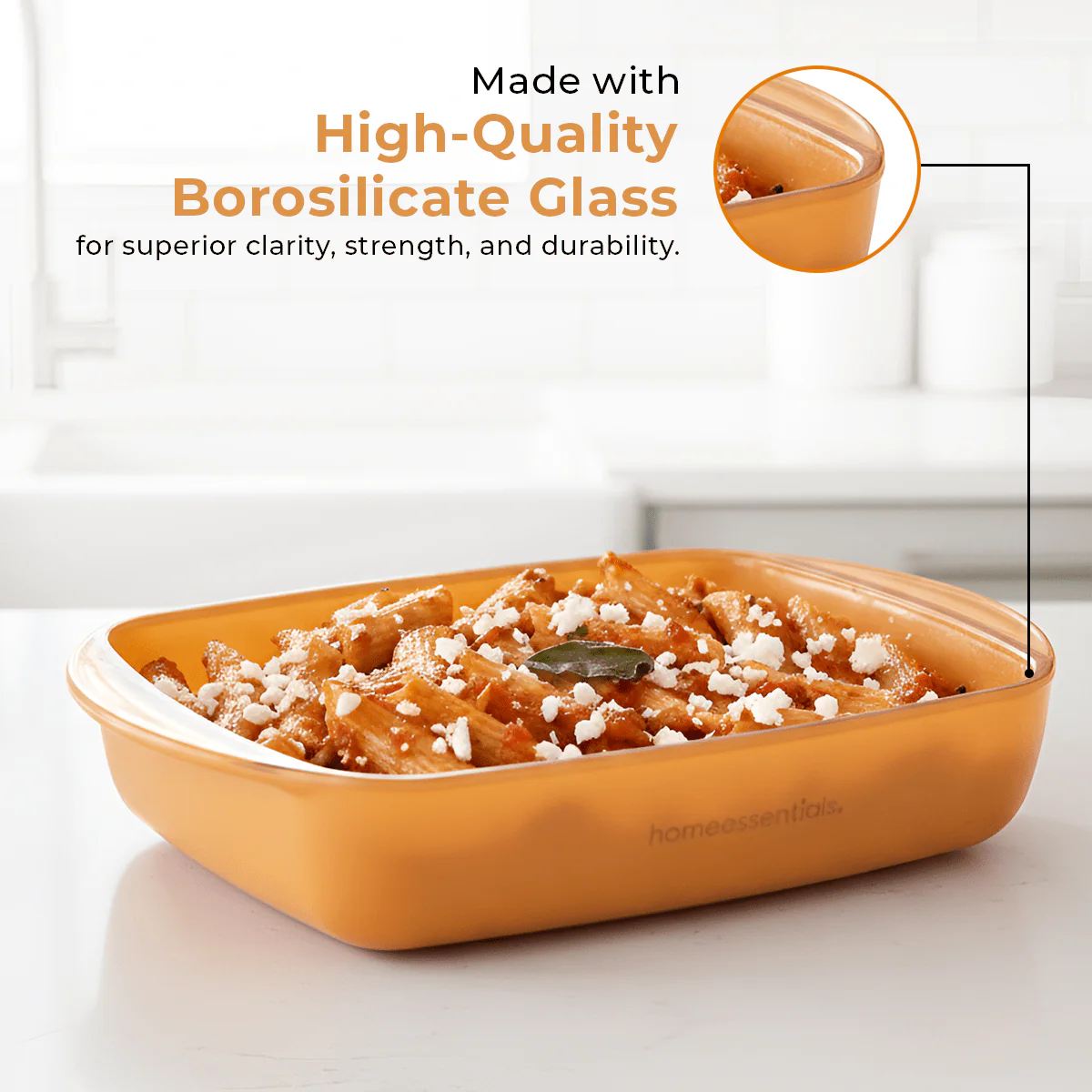 Yellow Rectangular Non-Stick Baking Dish(800ml) - Image 2
